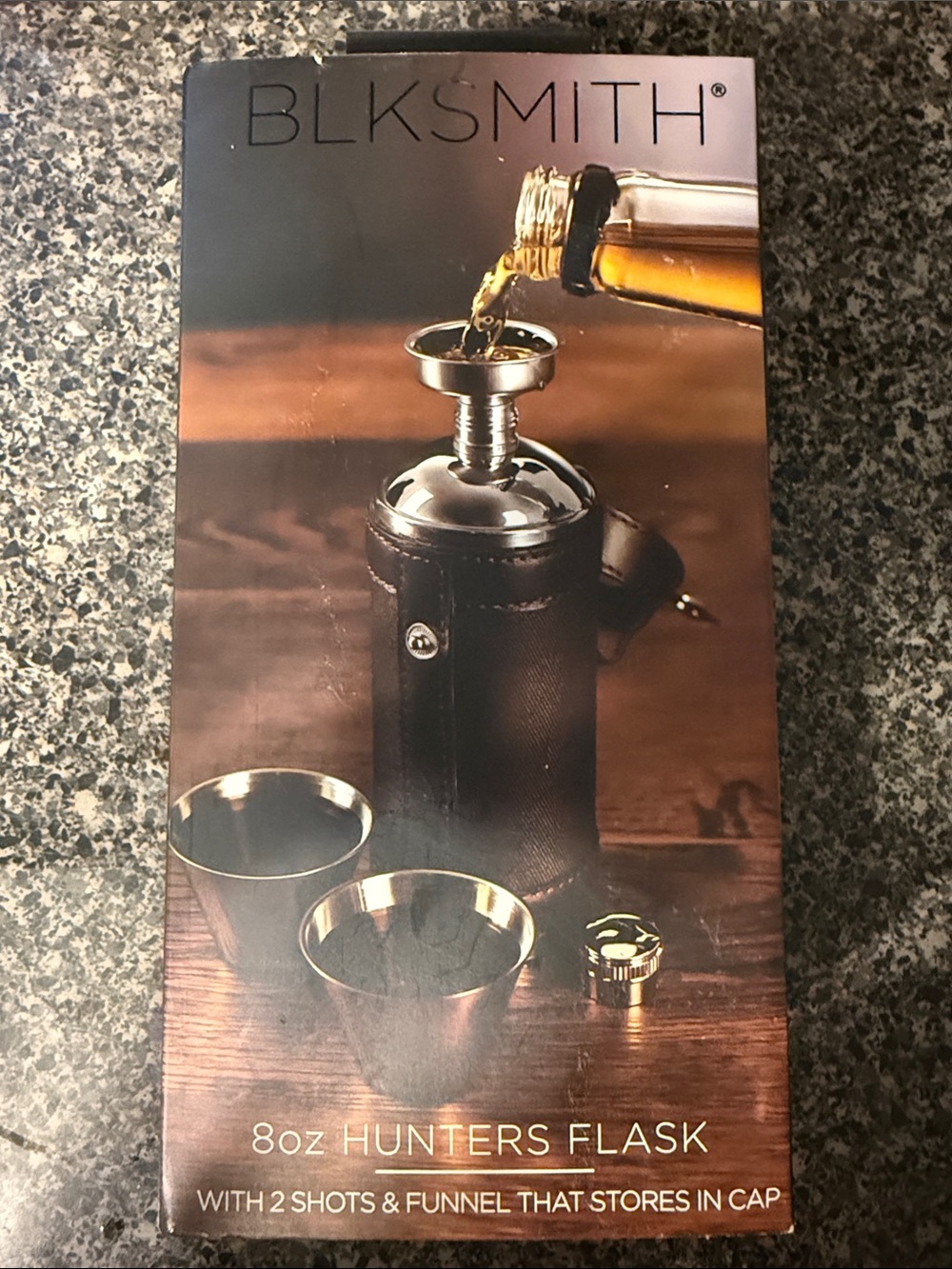 BLKSMITH 8oz Hunters Flask Gift Box